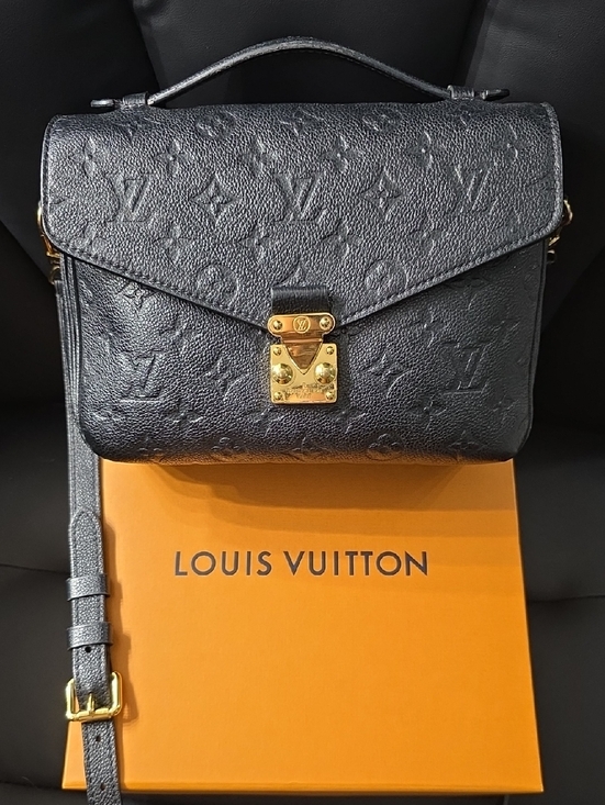 Louis Vuitton Handbags - Louis Vuitton Black Monogram Empreinte Pochette Metis Crossbody Gold Hardware